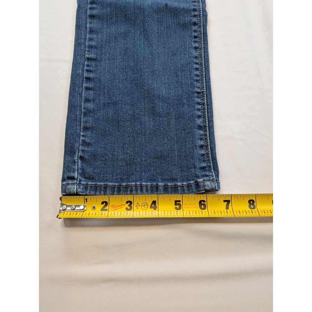 Levis 525 Perfect Waist Straight Leg Jeans Medium Wash Blue Size 4M W27 L32 - Picture 6 of 13